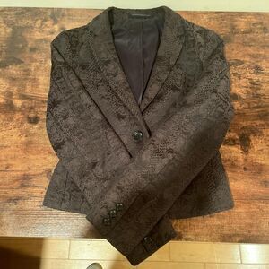 Express Women's Black and Grey Jacket